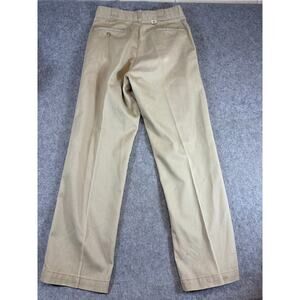 VINTAGE Dickies 874 Pants Mens Khaki Tan Straight Leg Chino Workwear USA 32x32